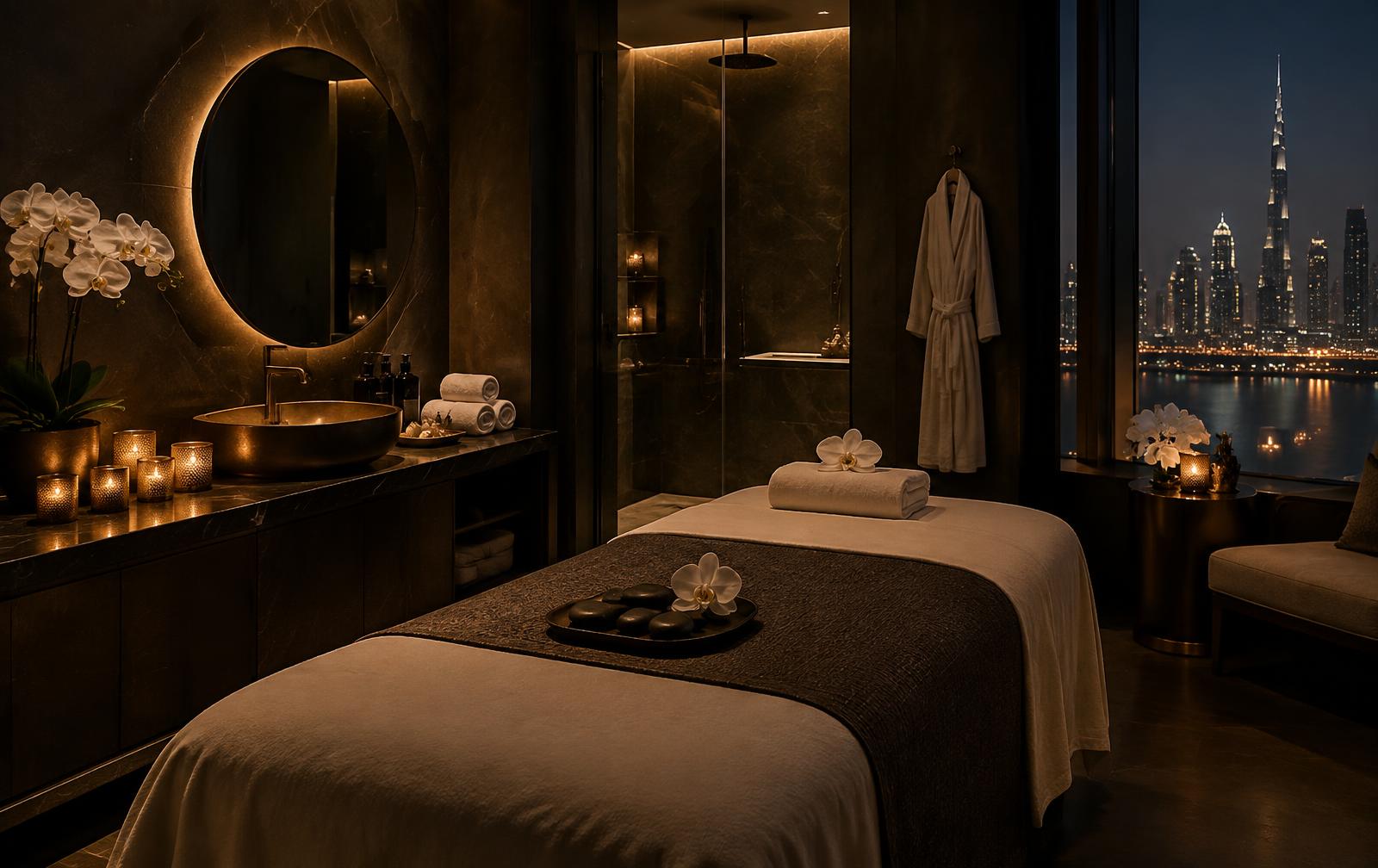 Luxury private massage suite at Saigon Venus Vip Spa, Business Bay Dubai